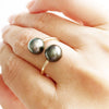 Ring Leia - tahitian pearls ( R144)