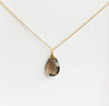 Necklace Yazmin - smoky quartz (N193)