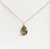 Necklace Yazmin - smoky quartz (N193)