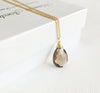 Necklace Yazmin - smoky quartz (N193)