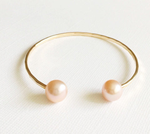 Cuff Adora - Pink pearls (B246)
