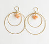 Earrings Rachel - coral (E247)