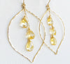 Earrings Yuri - citrine (E543)