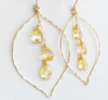 Earrings Yuri - citrine (E543)