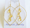 Earrings Yuri - citrine (E543)