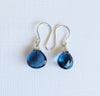 Earrings Kala - London blue quartz (E258)