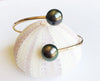 Cuff Leia - tahitian pearls  (B265)