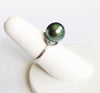 Tahitian pearl tear drop ring (R150)