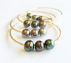 Bangle Paige - tahitian pearls  (B237)