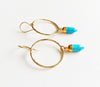 Turquoise spike earring  (E278)