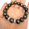 Tahitian pearls stretchie bracelet