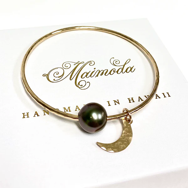 Bangle MAHINA - Tahitian pearl (B455)