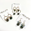 Earrings KIRA - aquamarine (E578)