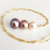 Necklace Arya - purple Edison pearls (N295)