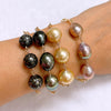 Bracelet LYLIA - ombré Tahitian pearls (B570)