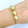 Bangle PAIGE - gold south sea pearls (B465)