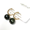 Earrings NOELA (E581) - carved Tahitian pearls