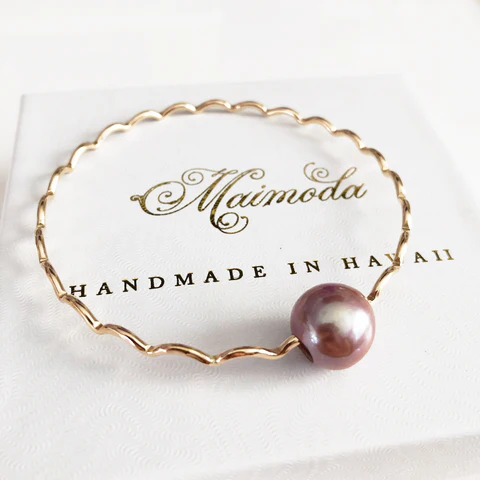 Bangle UNAHI - lavender pearl (B428)