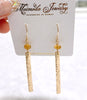 Earrings MELIA - Citrine (E627)