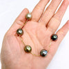 Necklace SIENNA - ombré Tahitian pearls (N412)