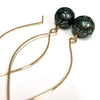 Earrings KALENA - mermaid skin Tahitian pearl (E594)