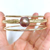 MOANI bangles set - lavender Edison pearl ( B541)