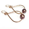 Earrings STELLA - lavender Edison pearls (E580)