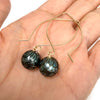 Earrings KALENA - mermaid skin Tahitian pearl (E594)