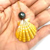 Necklace IOLA - yellow shell (N352)