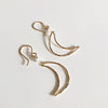 Earrings LUNA - moonstone (E477)