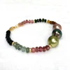 Bracelet MAYRA - triple momi & tourmaline (B516)