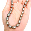 Necklace MARI - light green pearls (N399)