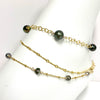 Keshi Tahitian pearls anklet (B467)