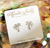 Palm tree stud earrings (E463)