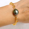 Bracelet MAILI - citrine (B560)