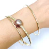 MOANI bangles set - lavender Edison pearl ( B541)