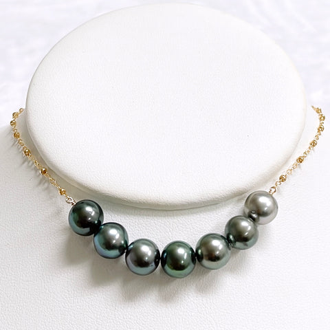 Necklace TEHINA - Tahitian pearls (N423)