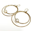 Earrings MOMILANI - white Edison pearls (R585)
