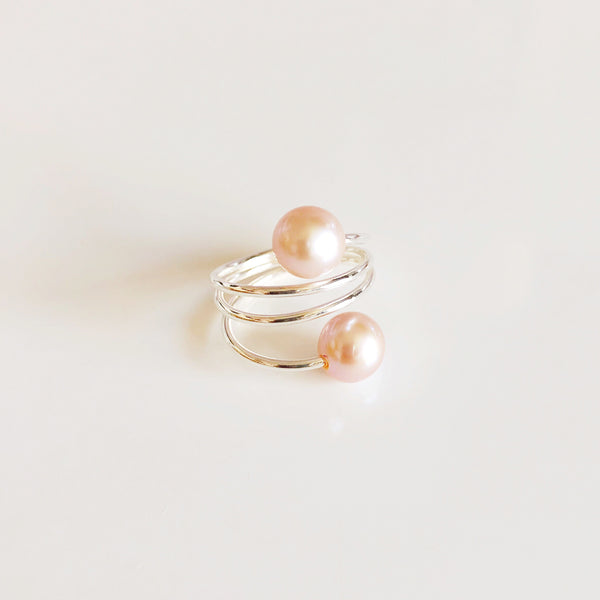 Ring IHILANI - pink Edison pearls (R172)