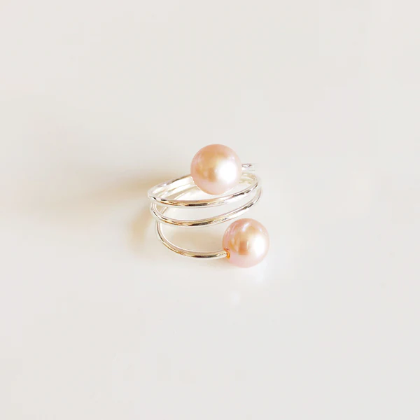 Ring IHILANI - pink Edison pearls (R172)