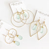 Earrings Lulu - sea foam  (E315)