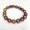 Bracelet ALMA - purple baroque Edison pearls (B530)