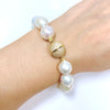 Bracelet ALMA - white Edison pearls (B492)