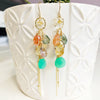 Earrings AVA - chrysoprase (E301)