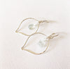 Earrings Doree - aqua sea glass (E329)