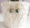 Earrings Riki - tahitian pearl (E118)