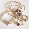 Bangle ALII - lavender Edison pearl (B343)