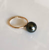 Ring ELVANI - tahitian pearl (R174)