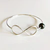 Bangle Halia - tahitian pearl (B122)