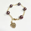 Bracelet LEILANI - lavender Edison pearls (B449)